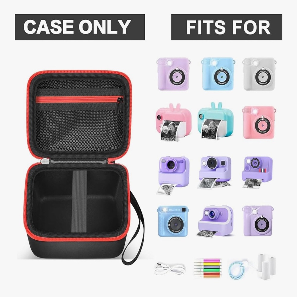 Black and Red Camera Case